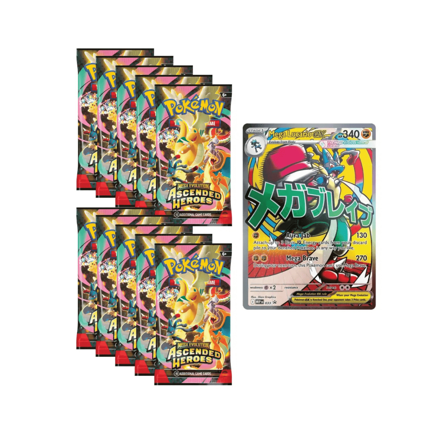 Pokémon Ascended Heroes Premium Poster Collection Mega Lucario