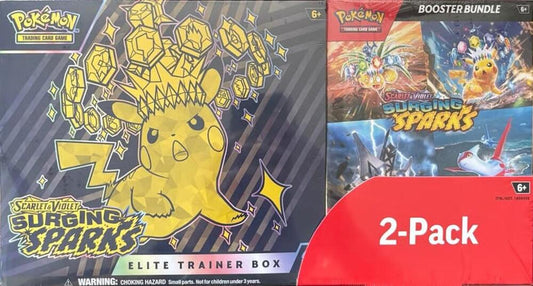 Pokémon Surging Sparks - Elite Trainer Box & Booster Bundle Costco 2-Pack